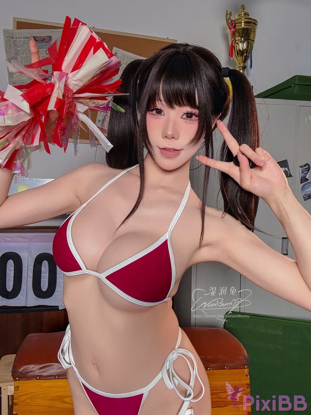Cosplayer Sticky Bunny 2026 Year 08 monthly works chief cheerleader PixiBB.COM 121
