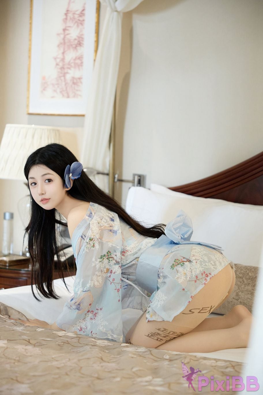 No watermark for in app purchases Chen Xiaohua sexy kimono PixiBB.COM 023