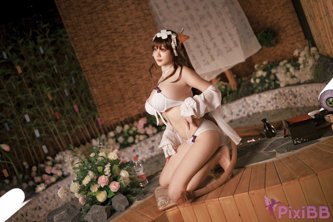 Cosplayer A Xuexue Hot spring cattle PixiBB.COM 007