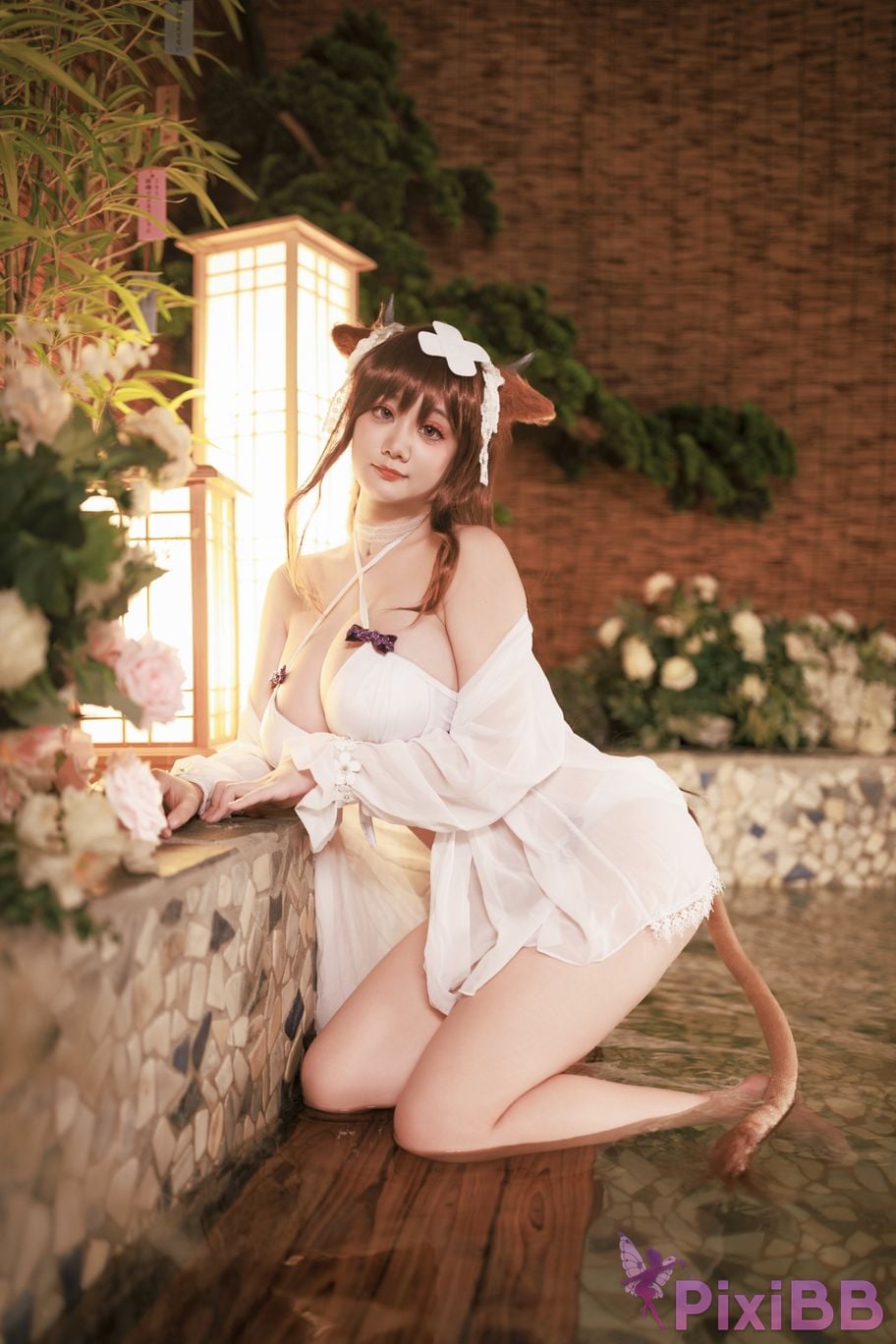 Cosplayer A Xuexue Hot spring cattle PixiBB.COM 021