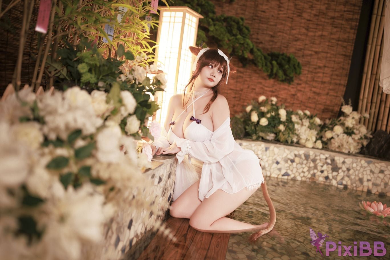 Cosplayer A Xuexue Hot spring cattle PixiBB.COM 022