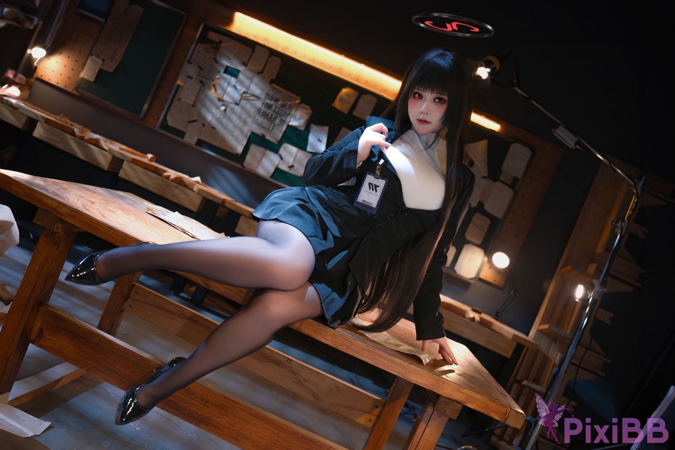 Cosplayer qin kuai Blue Archive Rion Moon PixiBB.COM 002