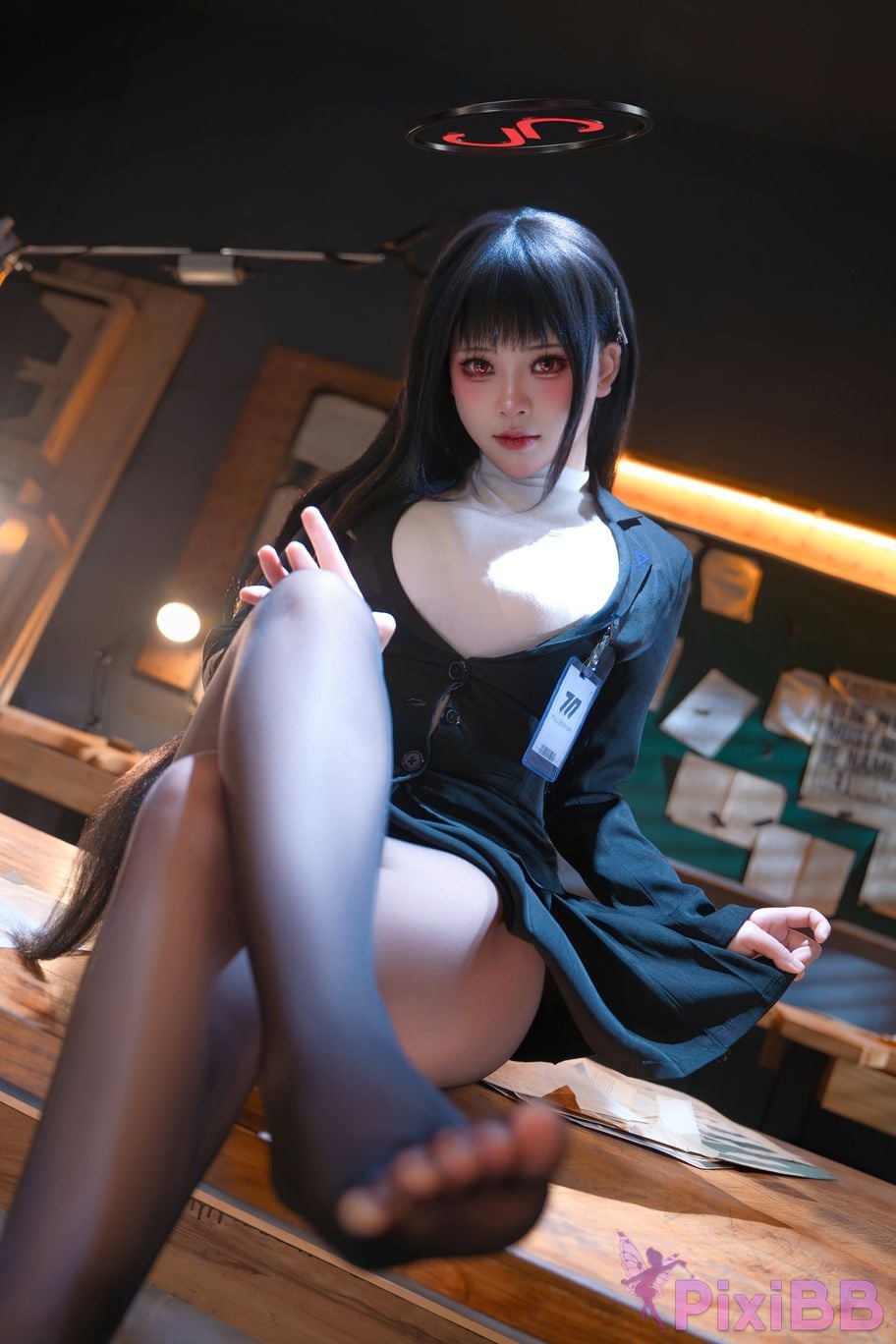 Cosplayer qin kuai Blue Archive Rion Moon PixiBB.COM 004