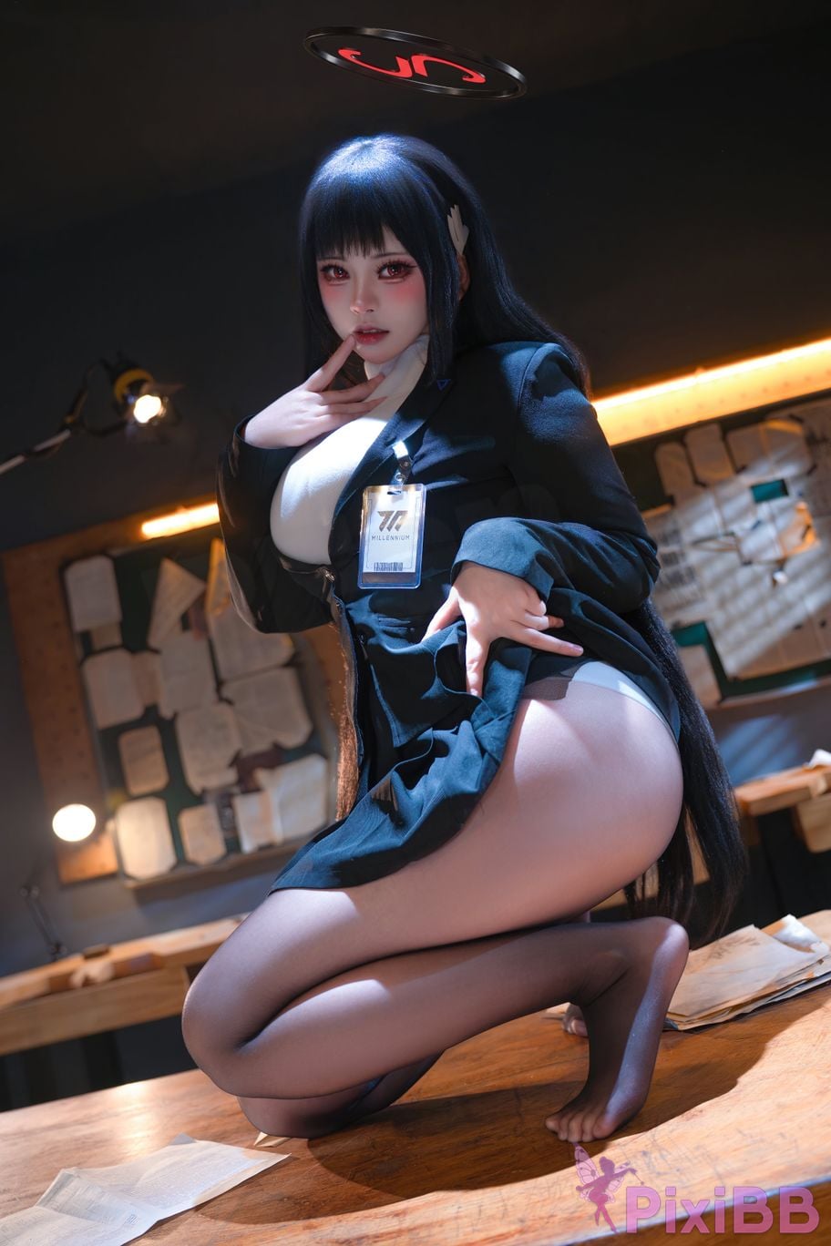 Cosplayer qin kuai Blue Archive Rion Moon PixiBB.COM 008