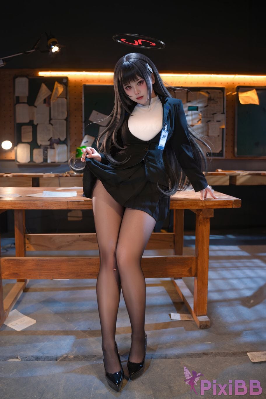 Cosplayer qin kuai Blue Archive Rion Moon PixiBB.COM 010