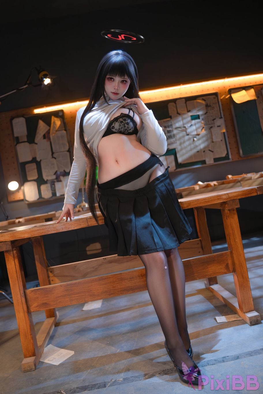 Cosplayer qin kuai Blue Archive Rion Moon PixiBB.COM 021