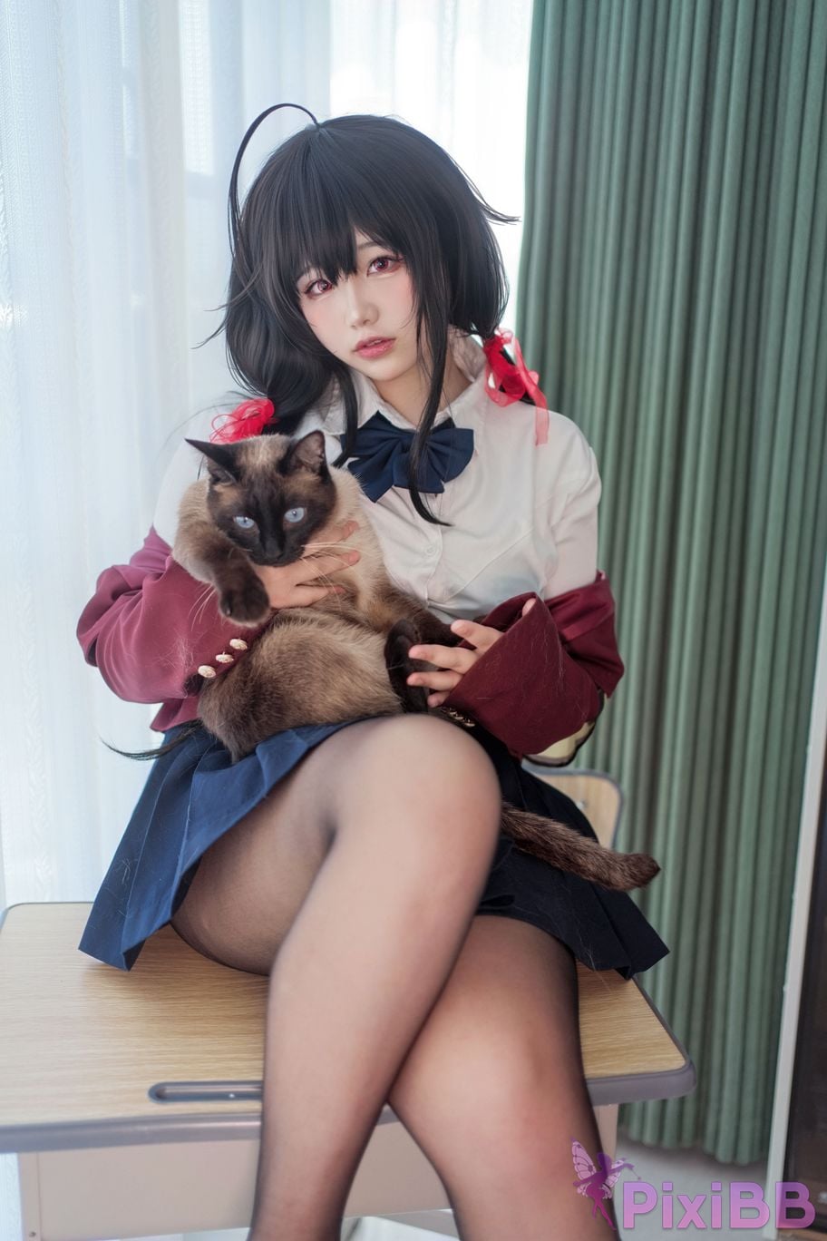 Cosplayer Ah Ban is very happy today Dafeng JK PixiBB.COM 002