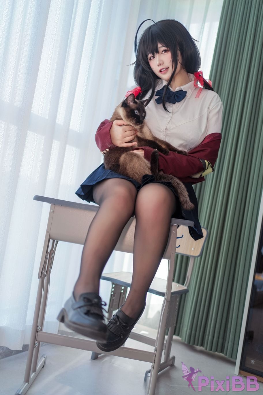 Cosplayer Ah Ban is very happy today Dafeng JK PixiBB.COM 003