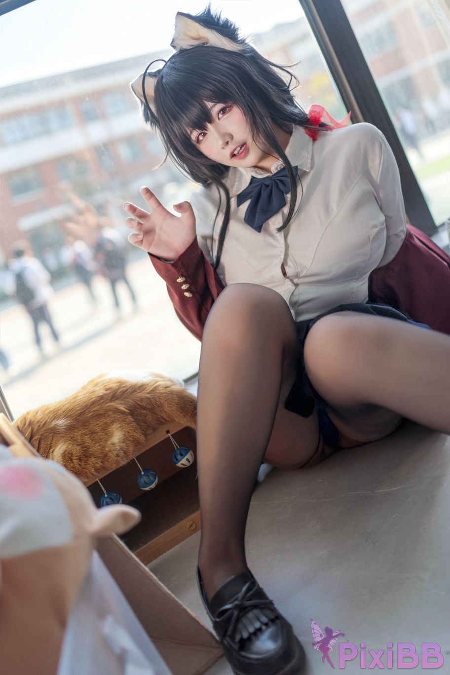 Cosplayer Ah Ban is very happy today Dafeng JK PixiBB.COM 029