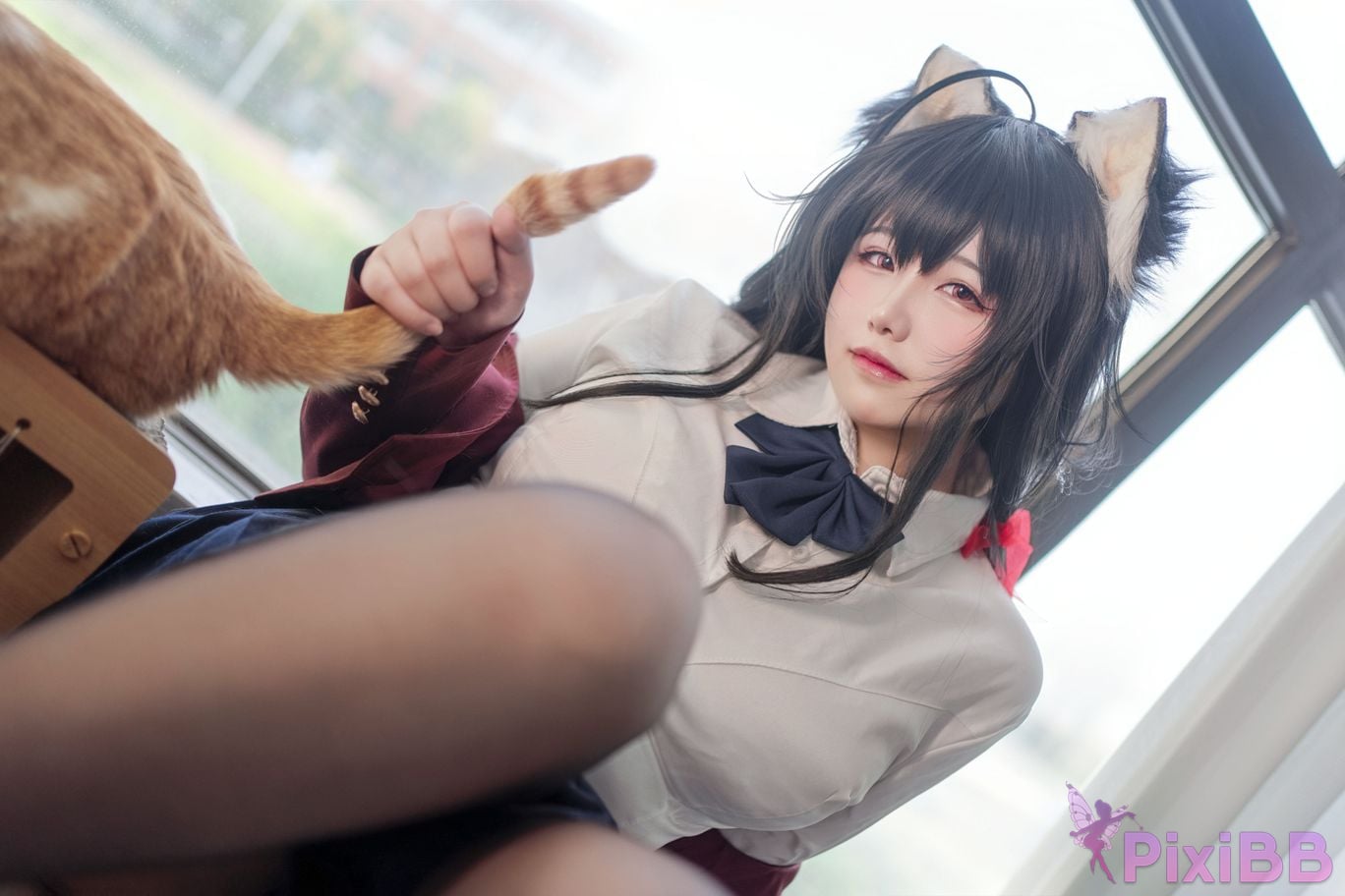 Cosplayer Ah Ban is very happy today Dafeng JK PixiBB.COM 030