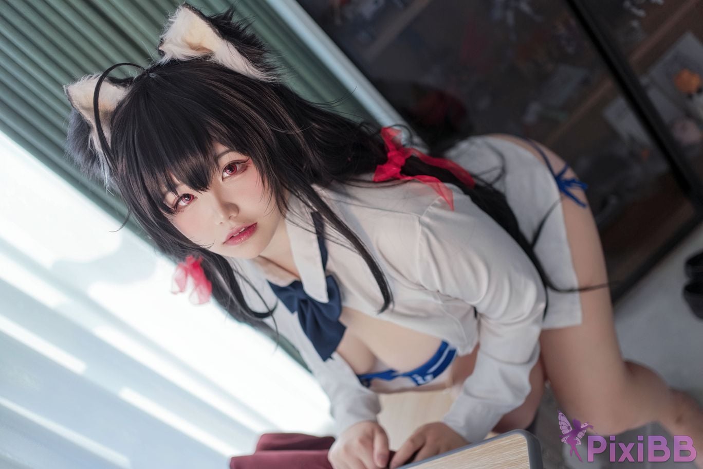 Cosplayer Ah Ban is very happy today Dafeng JK PixiBB.COM 041