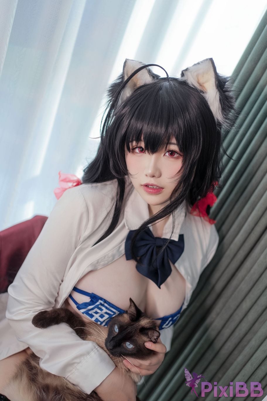 Cosplayer Ah Ban is very happy today Dafeng JK PixiBB.COM 047