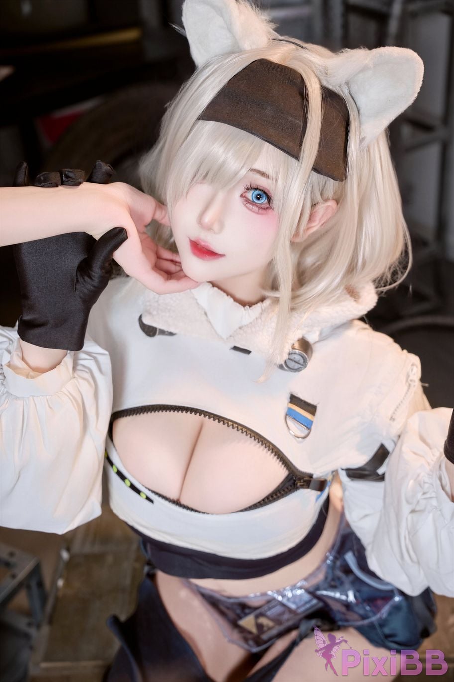 Cosplayer Last night 787 Arknights aurora PixiBB.COM 004