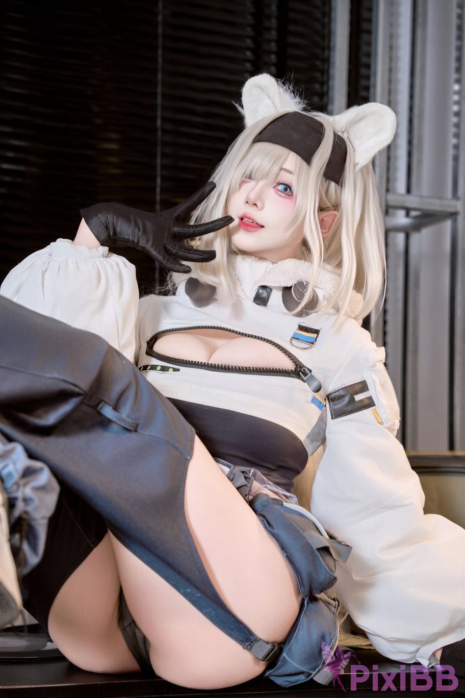 Cosplayer Last night 787 Arknights aurora PixiBB.COM 016