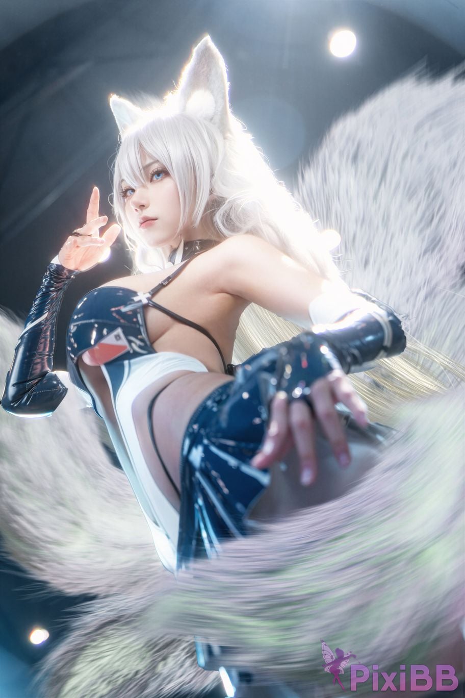 Cosplayer Seya lion smash azur lane Shinano Racing Suit PixiBB.COM 007