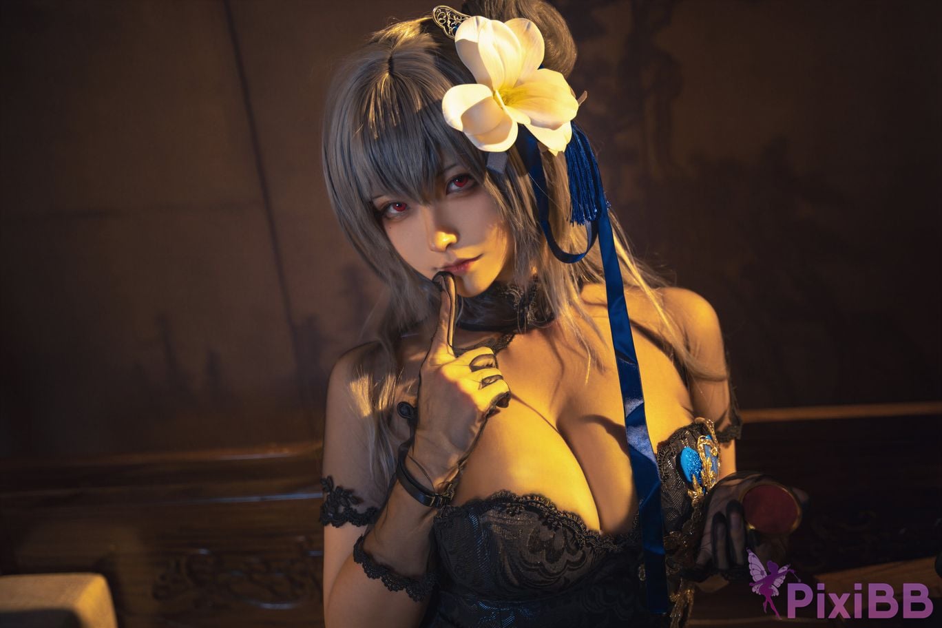 Cosplayer Seya lion smash azur lane Louis IX cheongsam PixiBB.COM 011