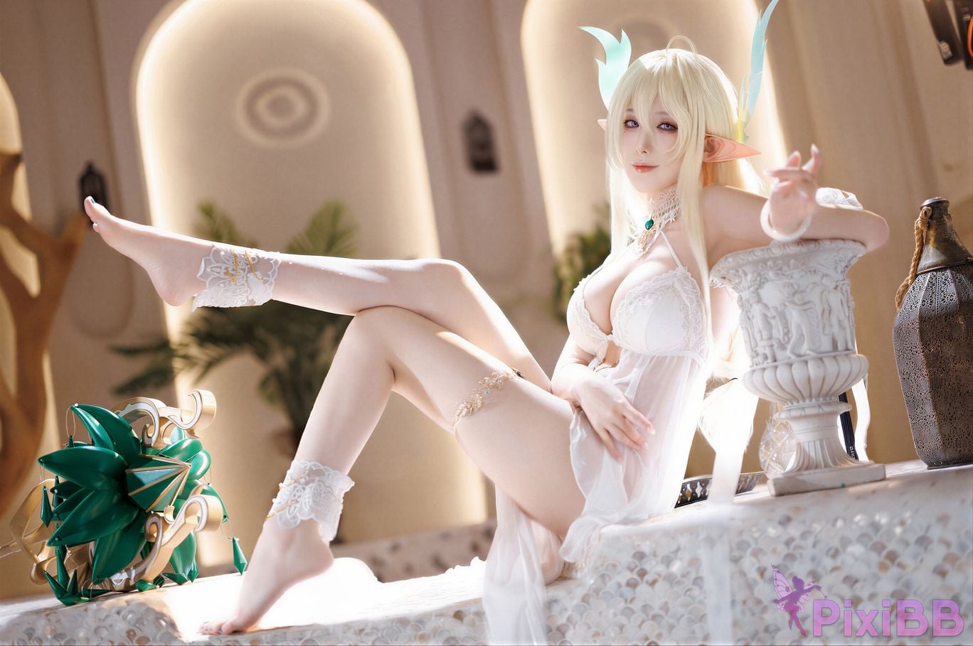 Cosplayer Fengjiang v azur lane Golden Lion PixiBB.COM 027