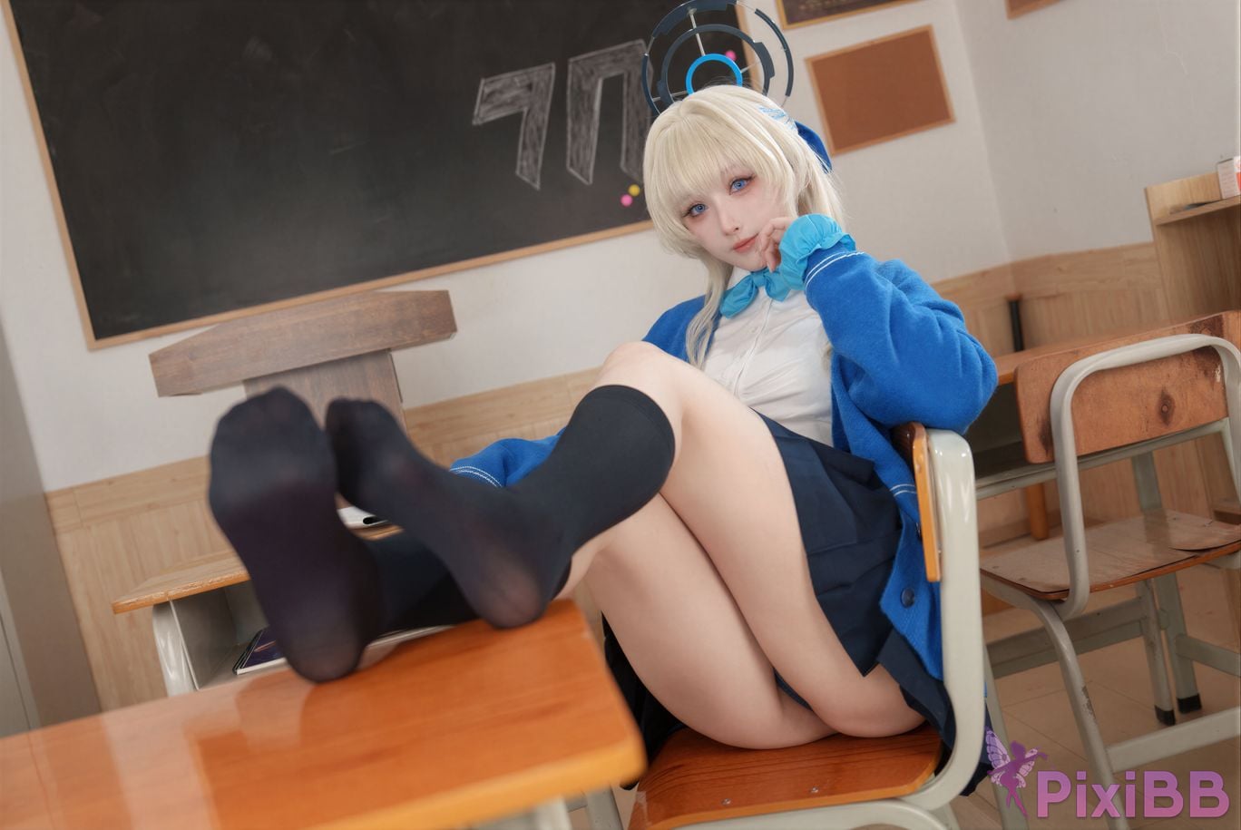 Cosplayer rioko Liangliangzi KANEKO Ka meow Double Blue Archive PixiBB.COM 023