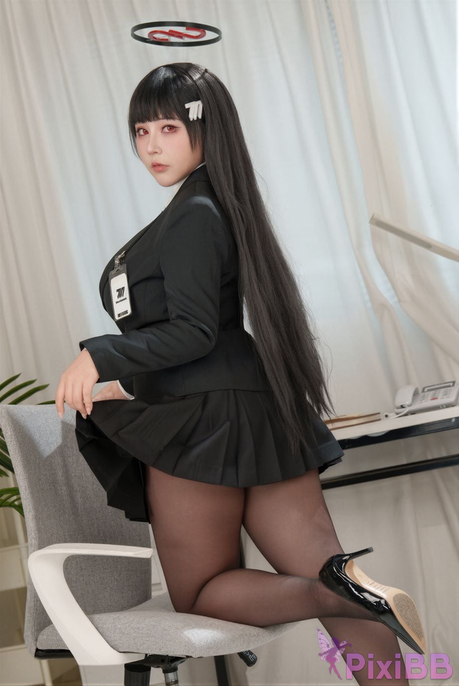 Cosplayer rioko Liangliangzi KANEKO Ka meow Double Blue Archive PixiBB.COM 027