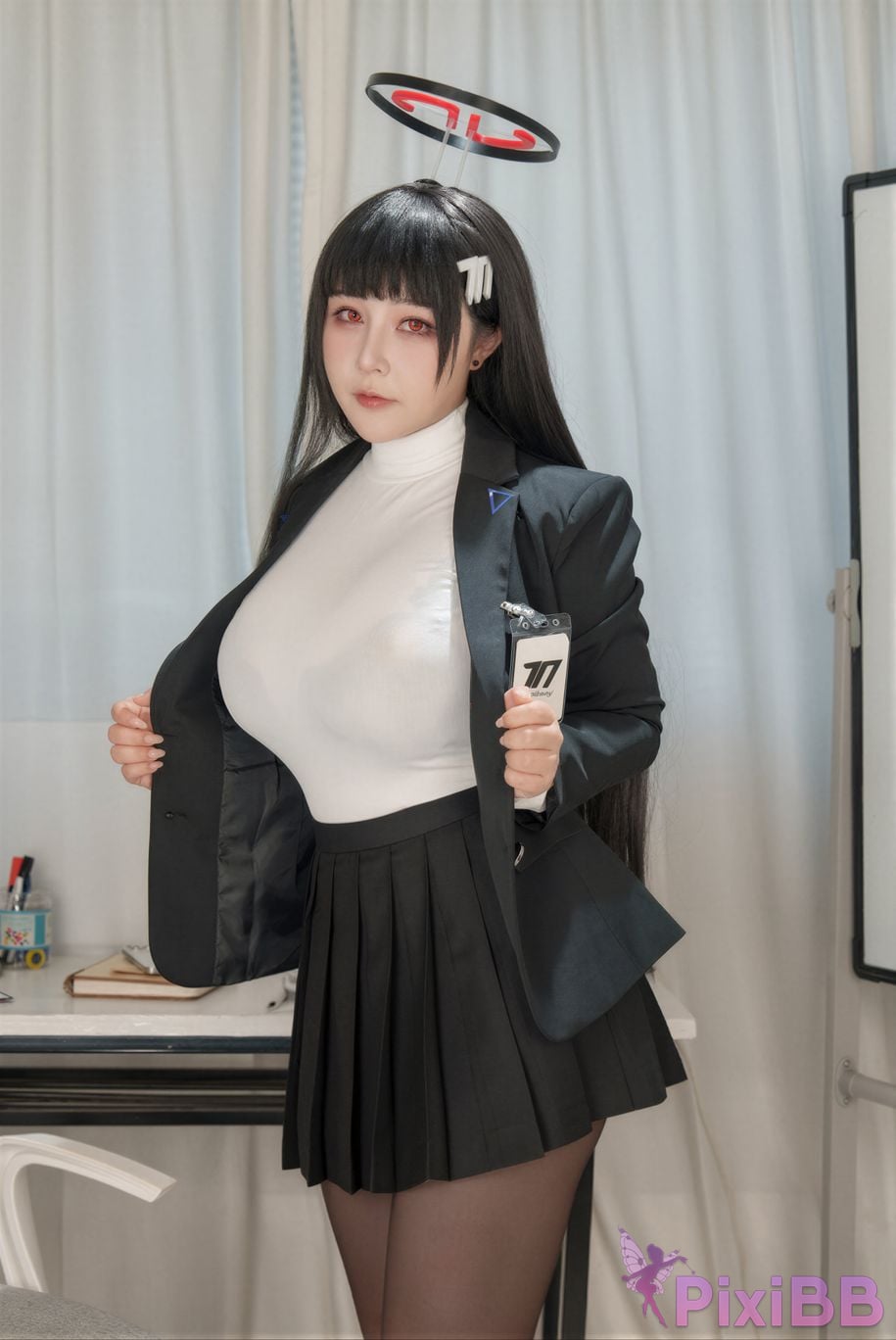 Cosplayer rioko Liangliangzi KANEKO Ka meow Double Blue Archive PixiBB.COM 030