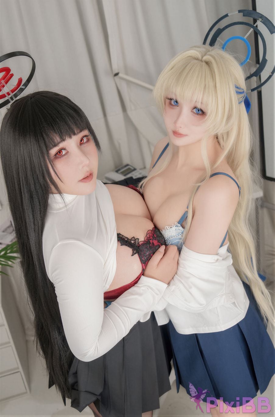 Cosplayer rioko Liangliangzi KANEKO Ka meow Double Blue Archive PixiBB.COM 053