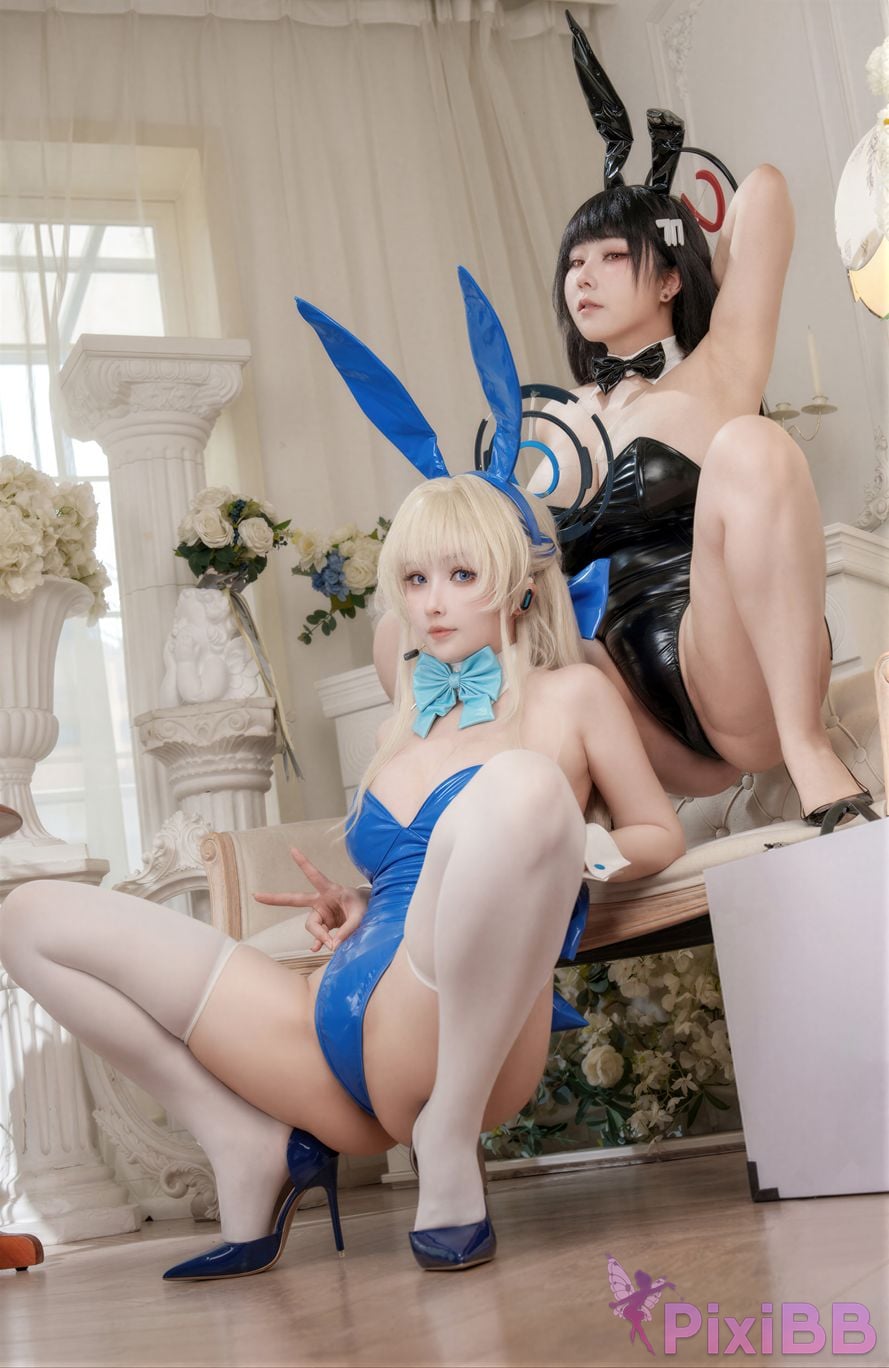 Cosplayer rioko Liangliangzi KANEKO Ka meow Double Blue Archive PixiBB.COM 087