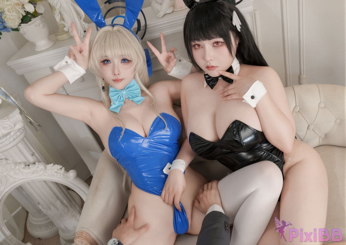 Cosplayer rioko Liangliangzi KANEKO Ka meow Double Blue Archive PixiBB.COM 097