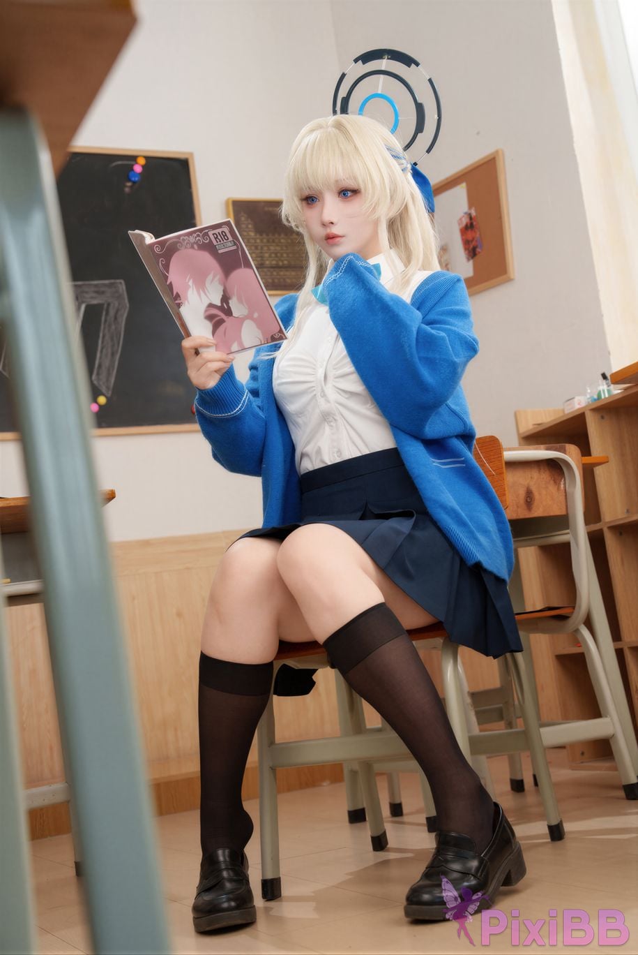 Cosplayer rioko Liangliangzi KANEKO Ka meow Double Blue Archive PixiBB.COM 100