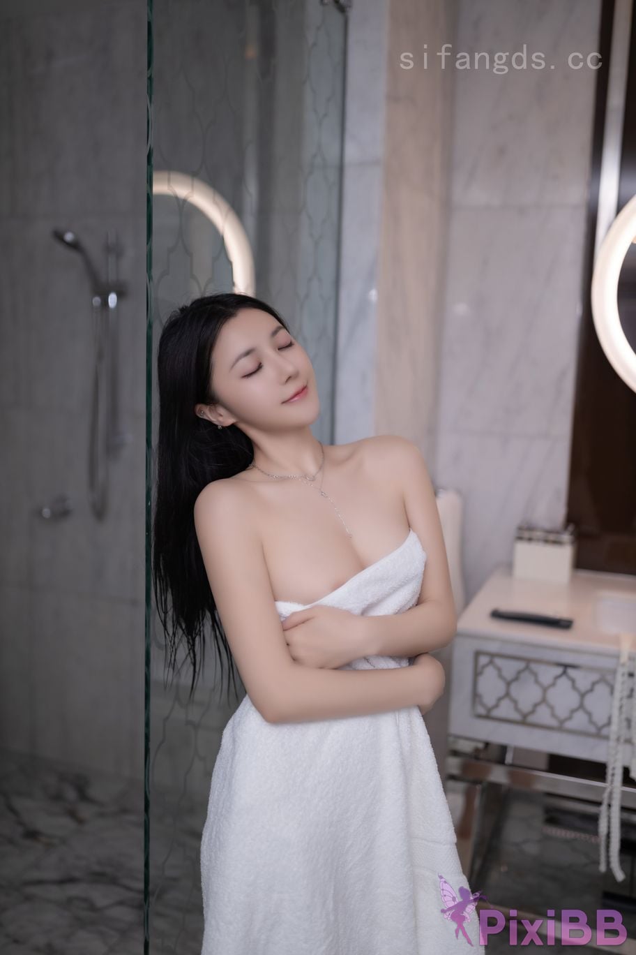 No watermark for in app purchases caviar Fish Nude bathroom ejaculation with water Fragrant and fair body PixiBB.COM 021