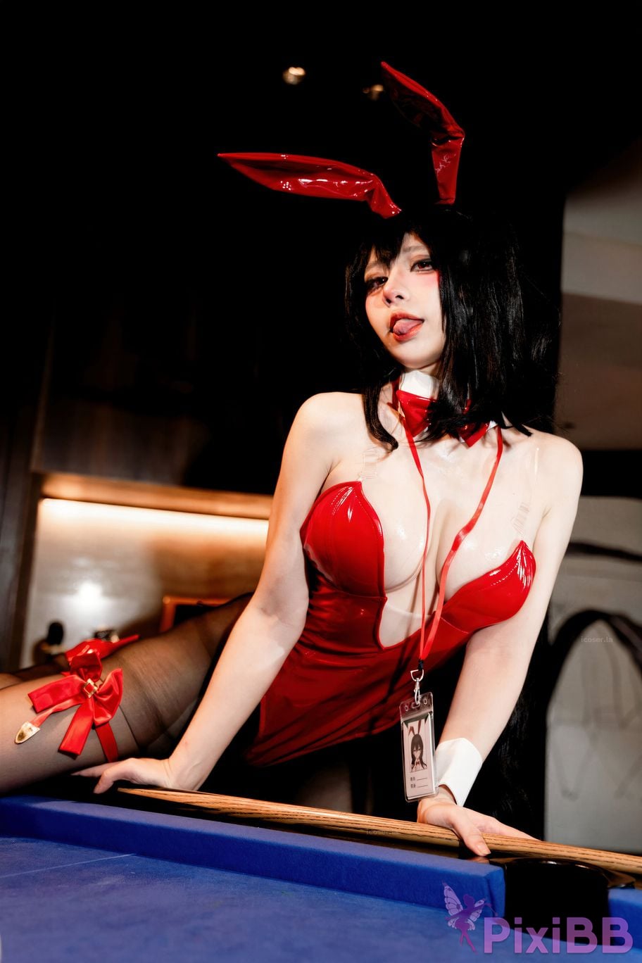 Cosplayer Jiuqu Jean azur lane Big bunny girl PixiBB.COM 011