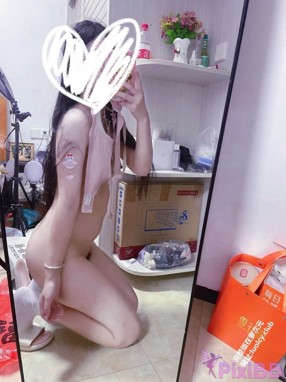 OtherXXX Xiaomian Admiral Welfare B Standing contrast glasses girl Member customized sexy temptations PixiBB.COM 002
