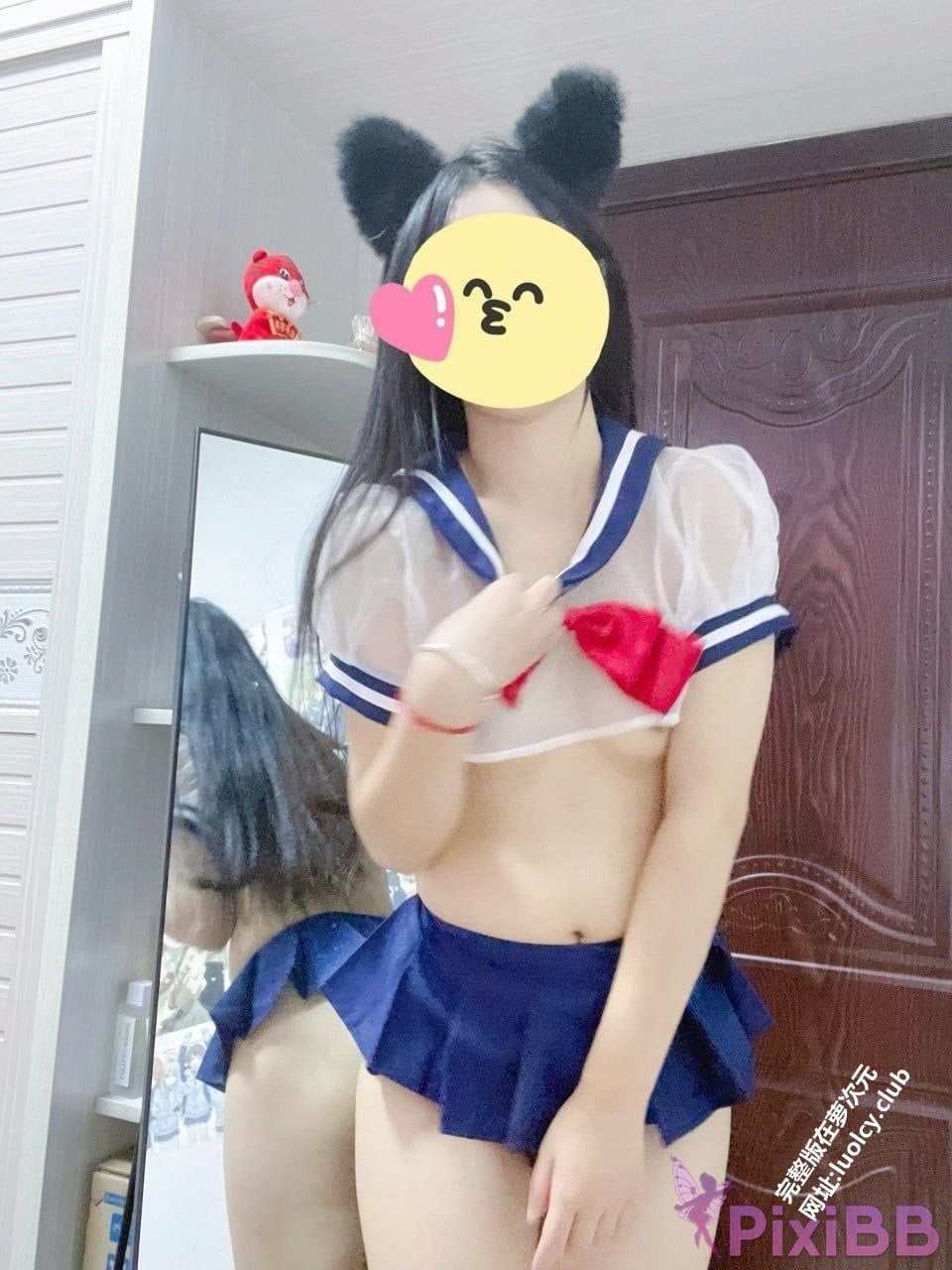 OtherXXX Xiaomian Admiral Welfare B Standing contrast glasses girl Member customized sexy temptations PixiBB.COM 020