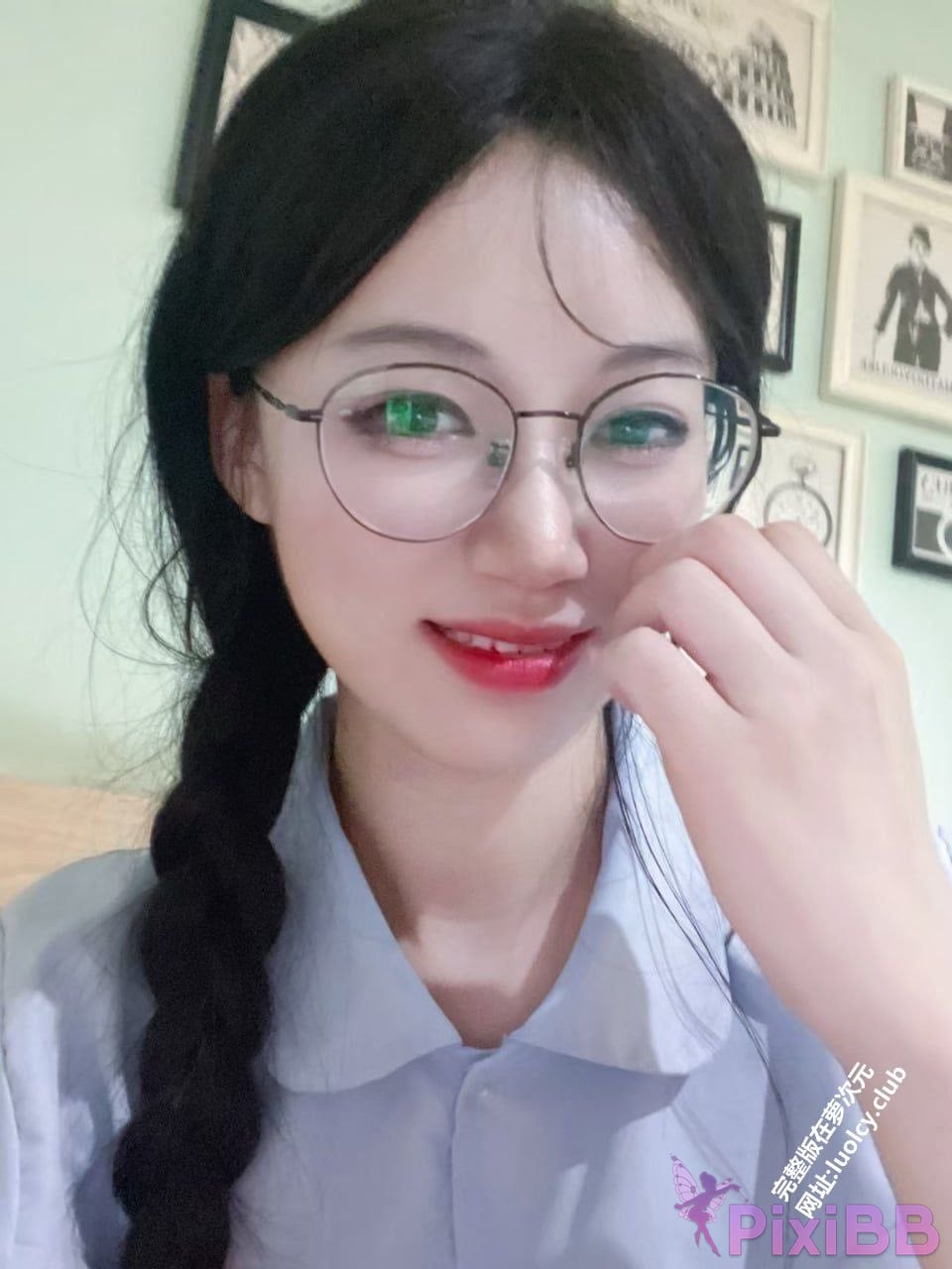 OtherXXX Xiaomian Admiral Welfare B Standing contrast glasses girl Member customized sexy temptations PixiBB.COM 074