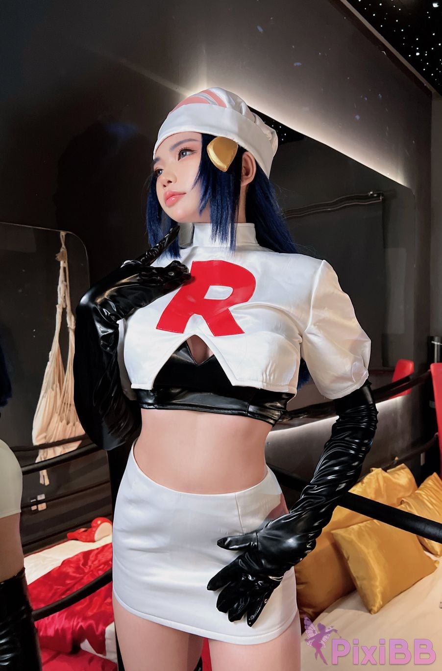 Coser ZinieQ Dawn Pokemon in Team Rocket Costume PixiBB.COM 006