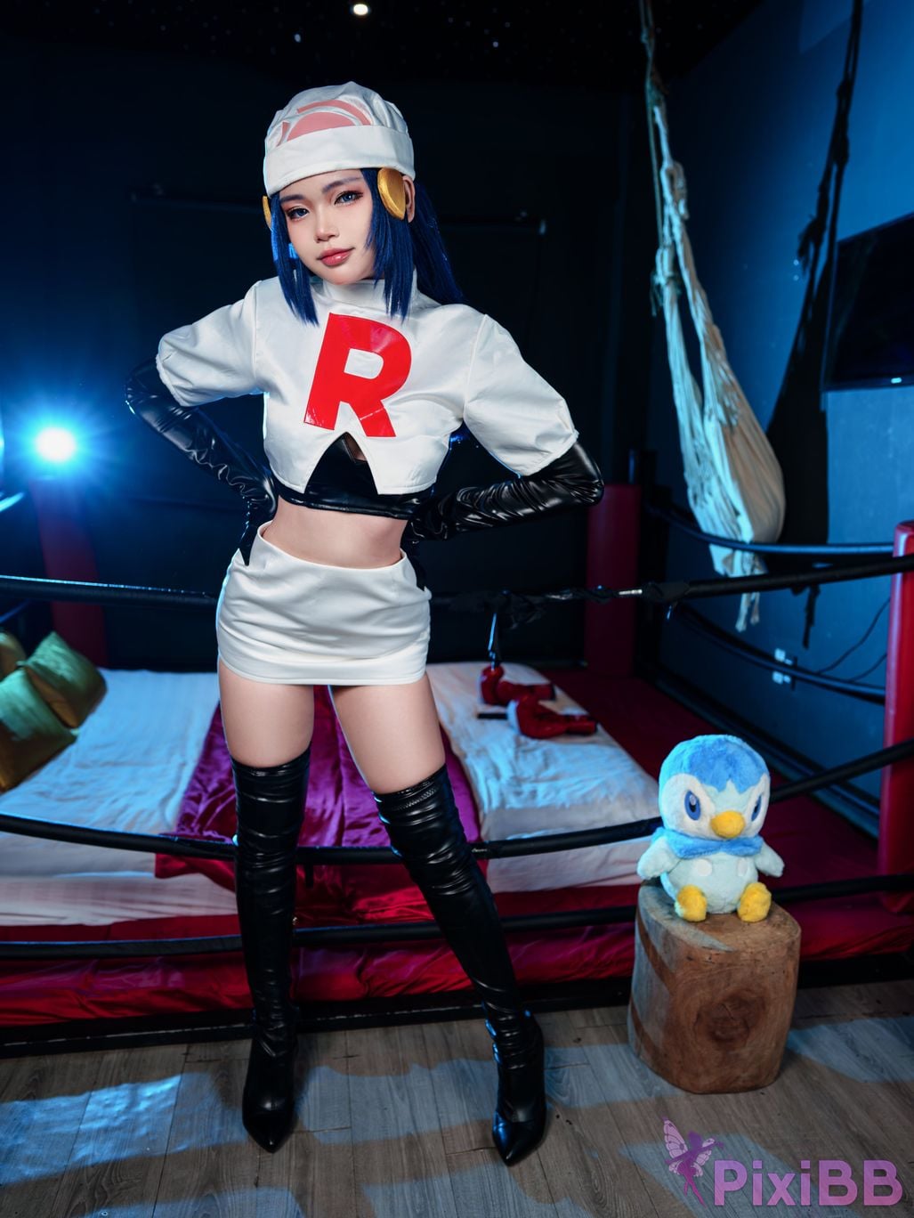 Coser ZinieQ Dawn Pokemon in Team Rocket Costume PixiBB.COM 010