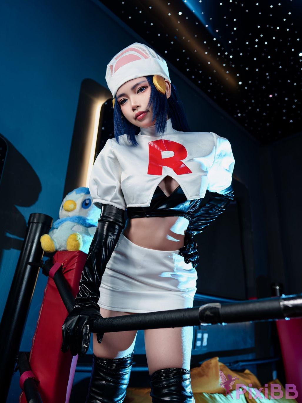 Coser ZinieQ Dawn Pokemon in Team Rocket Costume PixiBB.COM 013