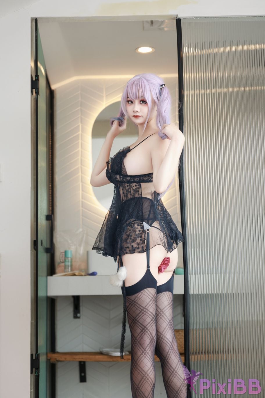 Cosplayer A Xuexue summer nightgown PixiBB.COM 003