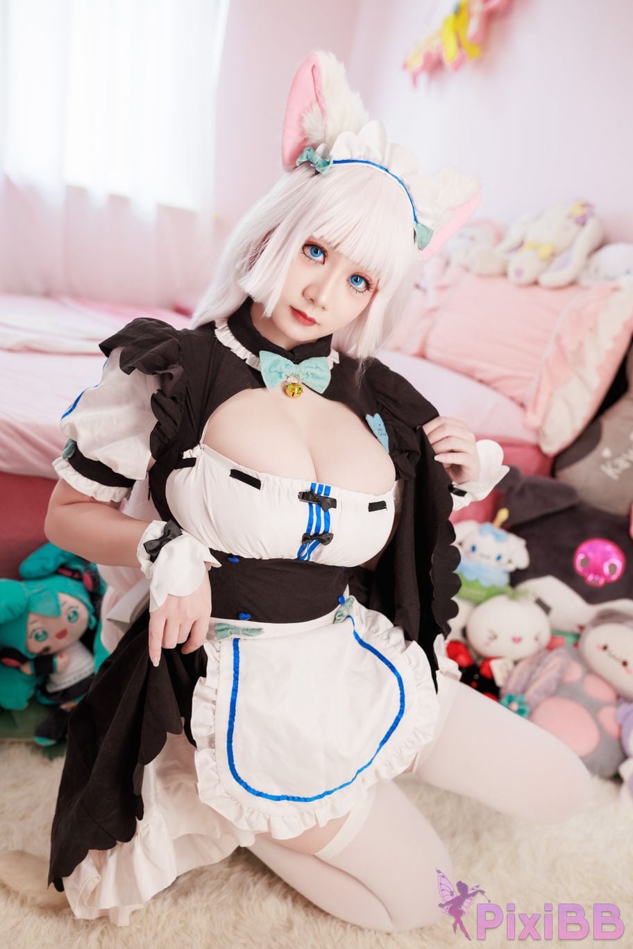 Cosplayer Ah Xuexue Vanilla Maid PixiBB.COM 007