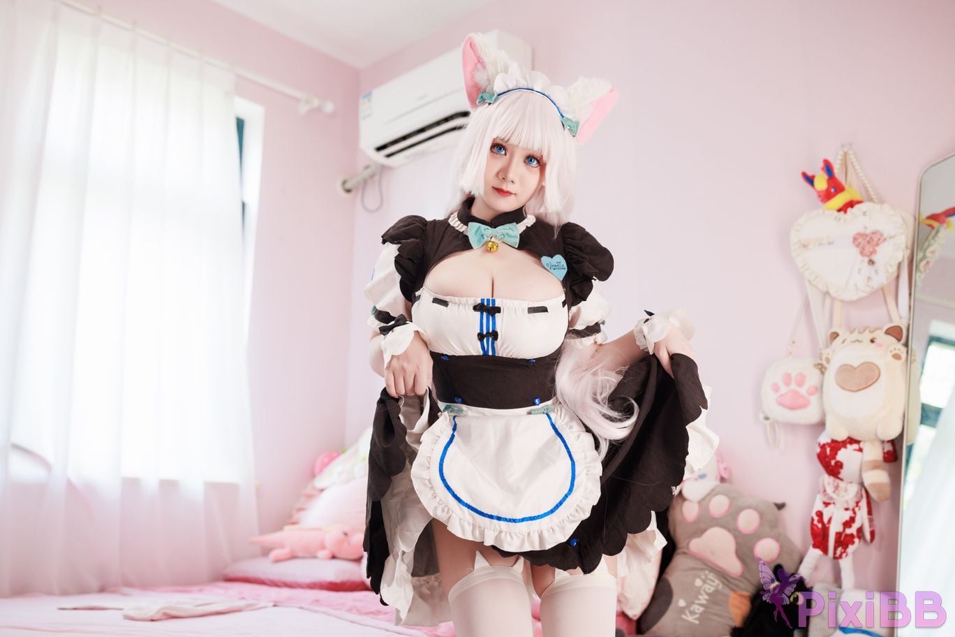 Cosplayer Ah Xuexue Vanilla Maid PixiBB.COM 008