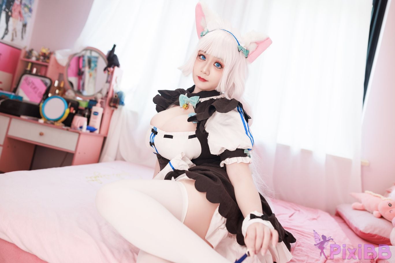 Cosplayer Ah Xuexue Vanilla Maid PixiBB.COM 020