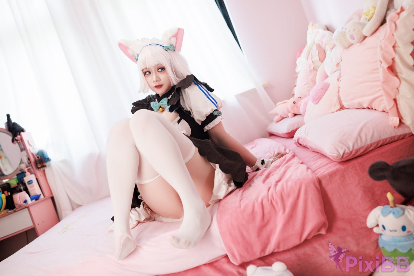 Cosplayer Ah Xuexue Vanilla Maid PixiBB.COM 022