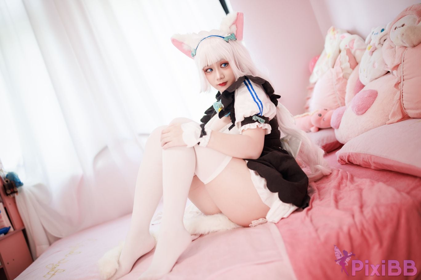 Cosplayer Ah Xuexue Vanilla Maid PixiBB.COM 024