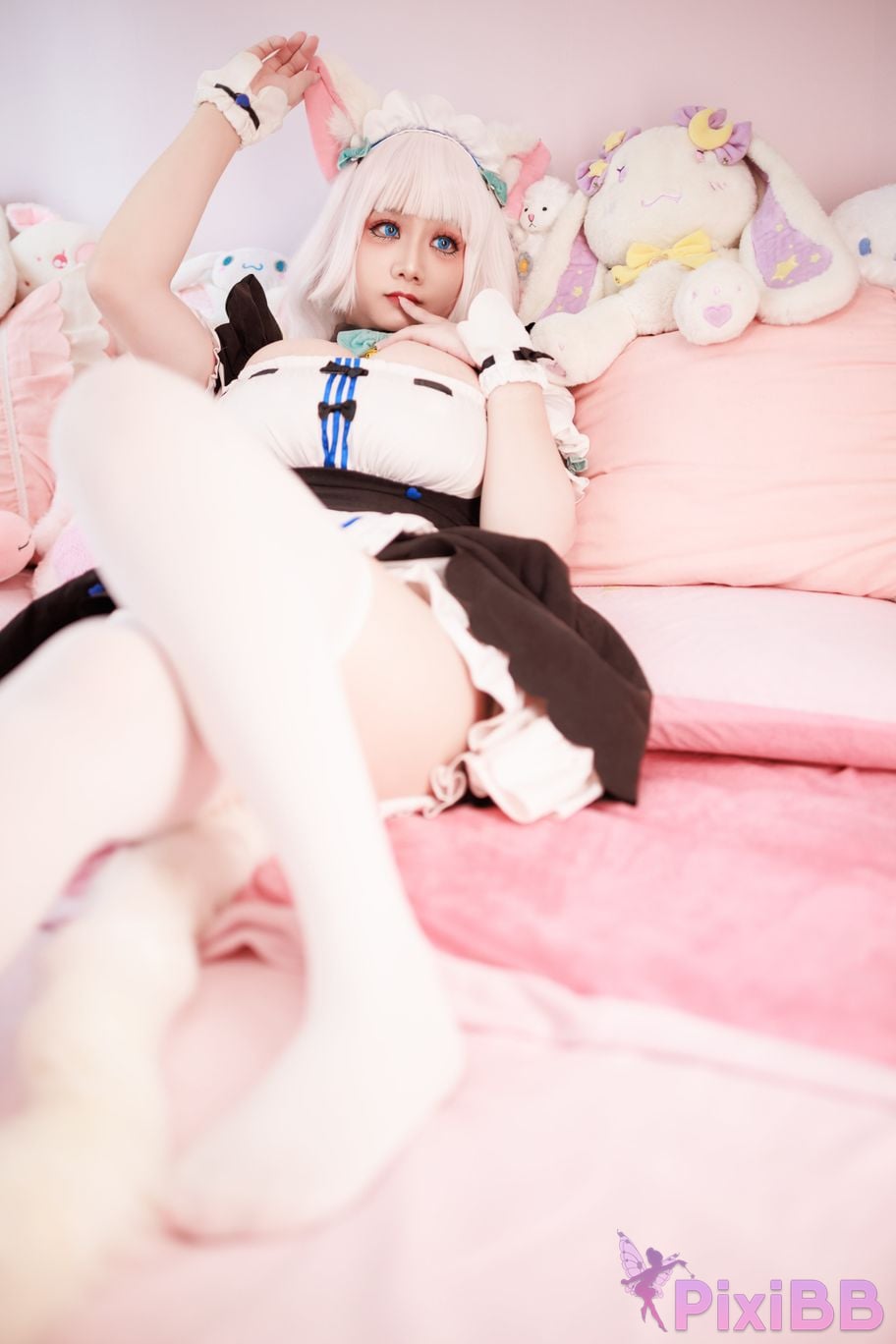 Cosplayer Ah Xuexue Vanilla Maid PixiBB.COM 026