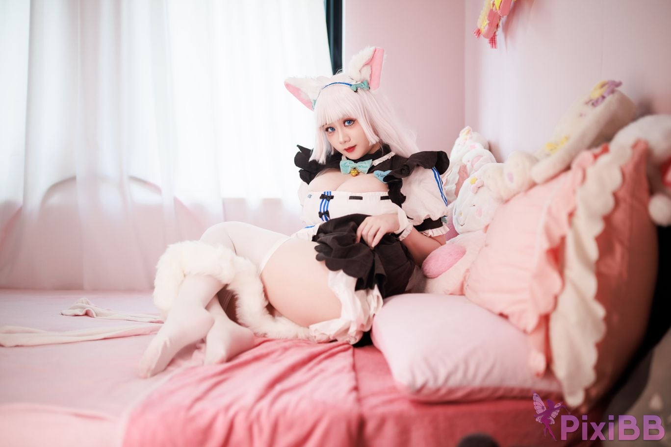 Cosplayer Ah Xuexue Vanilla Maid PixiBB.COM 030