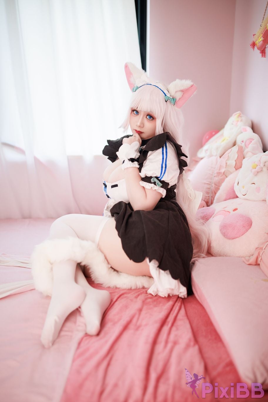 Cosplayer Ah Xuexue Vanilla Maid PixiBB.COM 031
