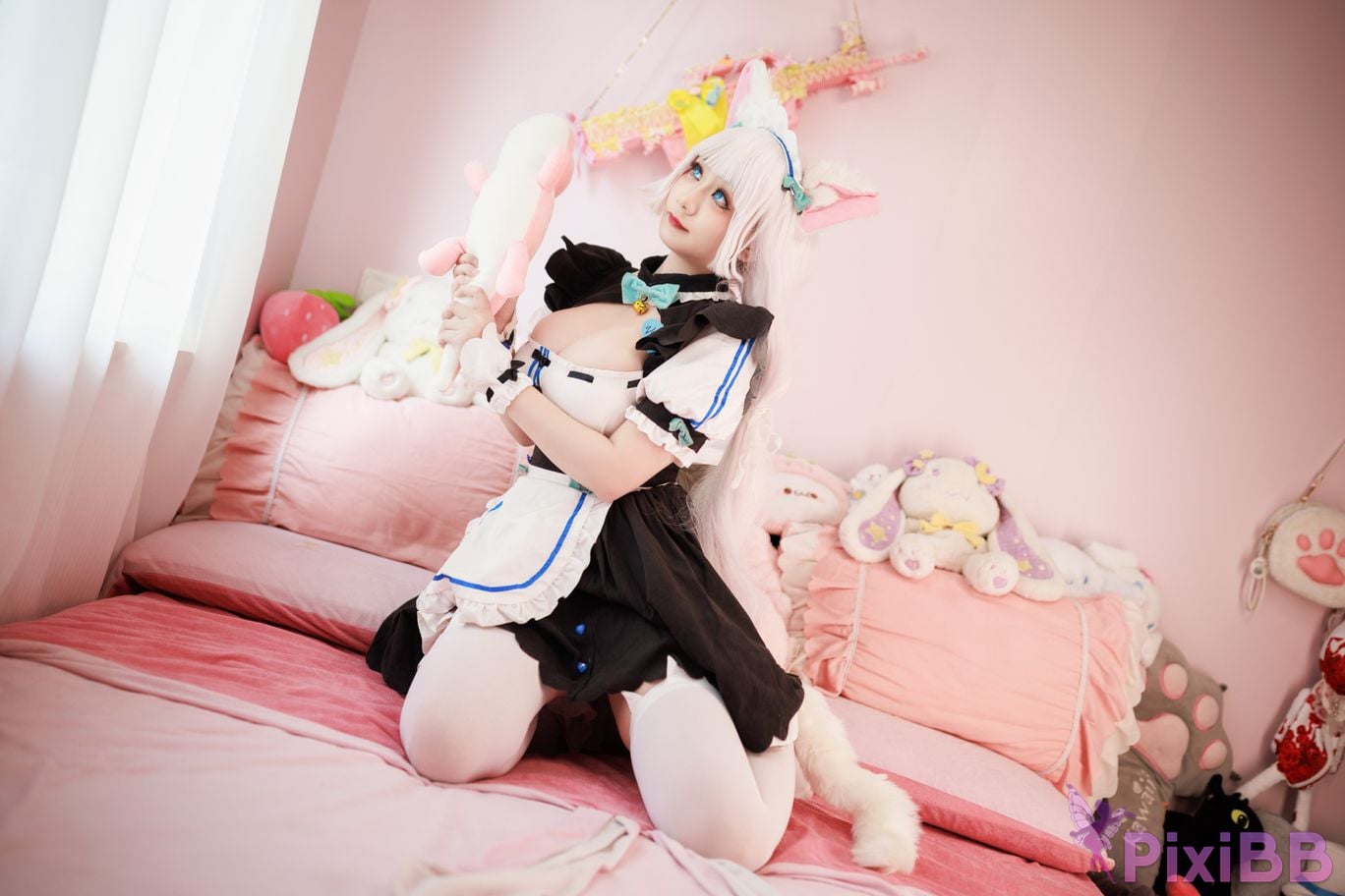 Cosplayer Ah Xuexue Vanilla Maid PixiBB.COM 034
