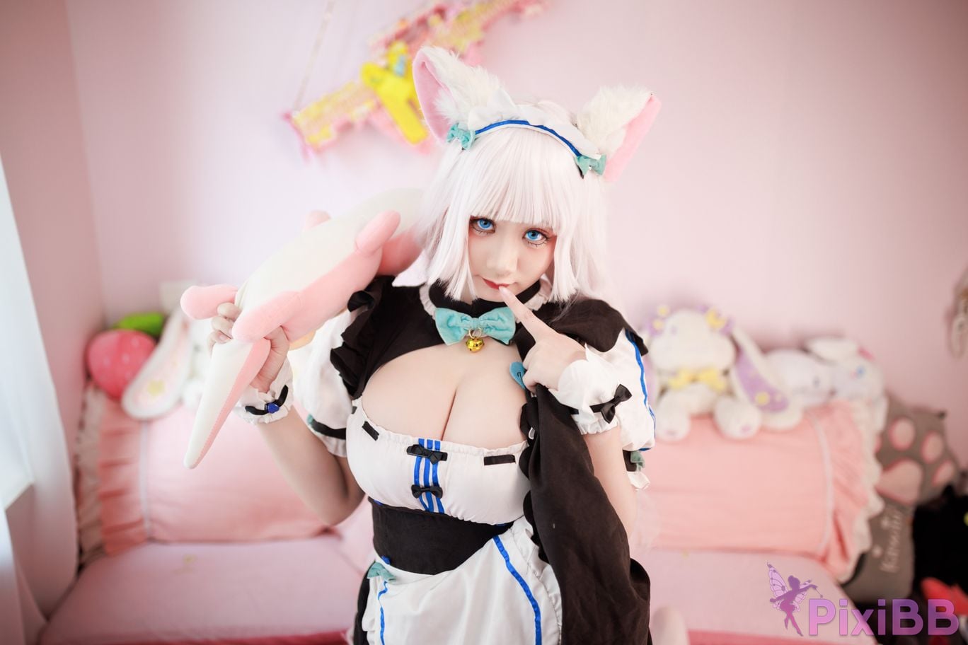 Cosplayer Ah Xuexue Vanilla Maid PixiBB.COM 036