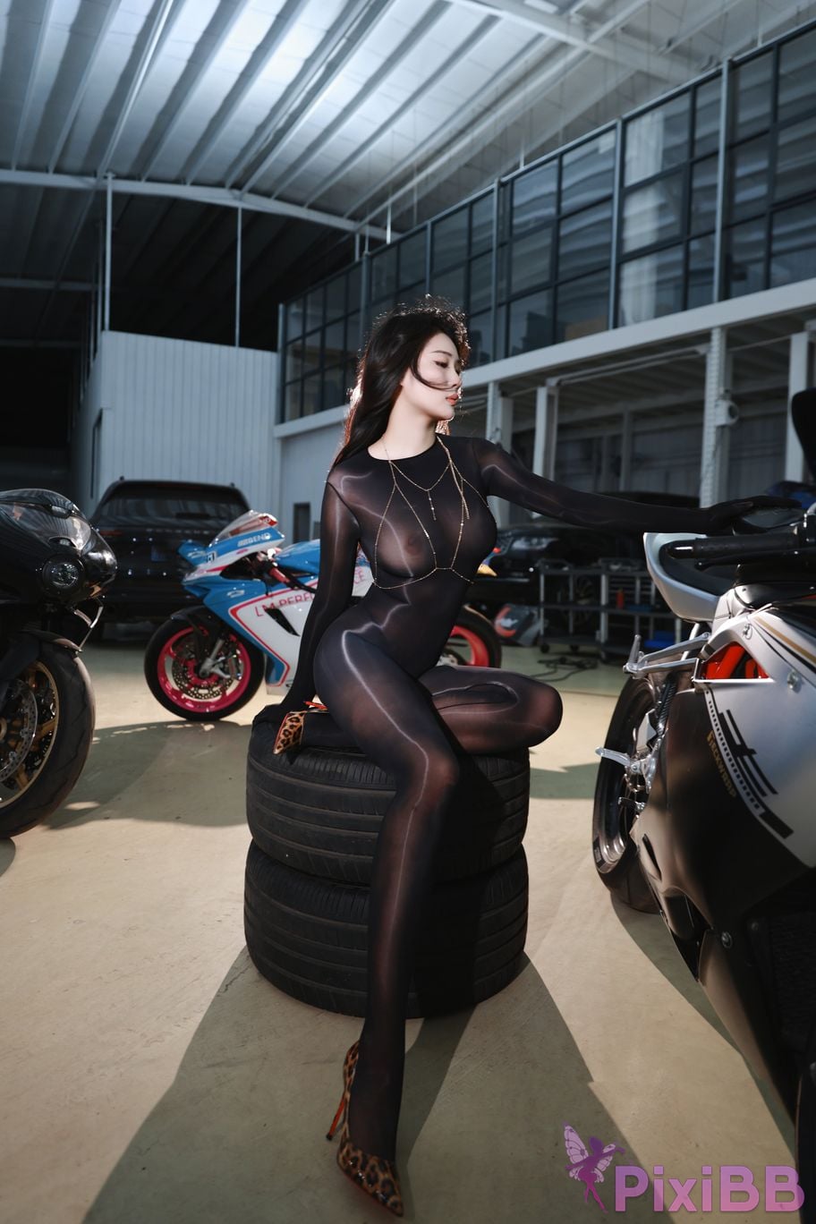 Built in no watermark Nanjiao Motorcycle Girl PixiBB.COM 077