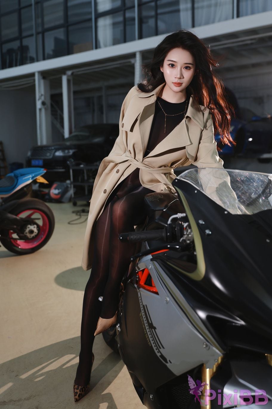 Built in no watermark Nanjiao Motorcycle Girl PixiBB.COM 096