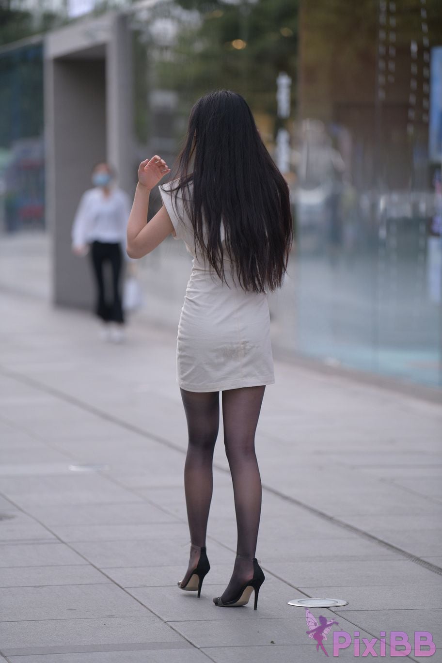 Featured Street Photography Works No.5857 Sexy beauty in black stockings PixiBB.COM 032